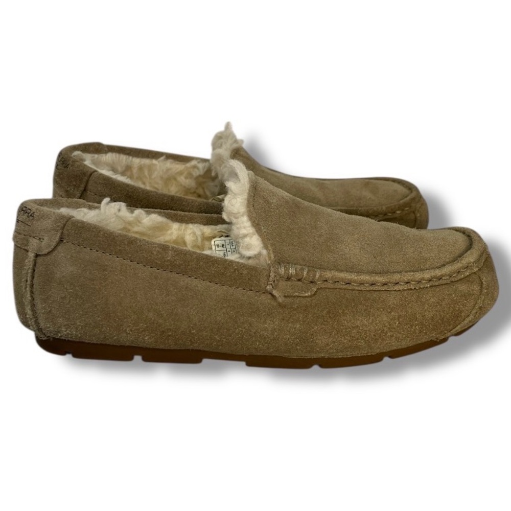 Koolaburra by Ugg Tipton Slipper Mens Size 7 Womens Size 8.5 Tan Suede Faux Fur